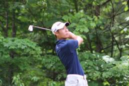 Cyrus Lee, AJGA Scholastic Junior All-America, swinging at the Killington Junior Golf Championship