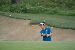 Yulin Chen, First Team Junior All-Asia, Hitting a Bunker Shot at The Southern Junior