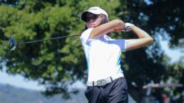 University of Wisconsin commit Chloe Chan swinging at an AJGA event